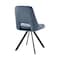 Armen Living Lexi Dining Room Accent Chair in Blue Velvet and Black Finish, PK2 LCLESIBLU - alternate 3